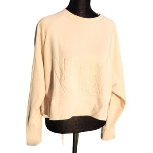 Nike tan dri-fit sweatshirt S